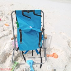 Deluxe Steel Backpack Chair Beach / Camping with Storage Pouch - Set of 2 Chairs